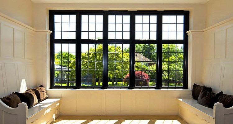 Black aluminium windows