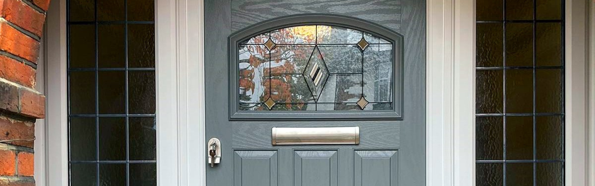 1930s style composite front door and sidelights